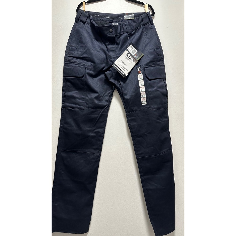 5.11 Tactical Womens Company Cargo Pant 2.0 Fire Navy Size 12 Unhemmed 64436 720